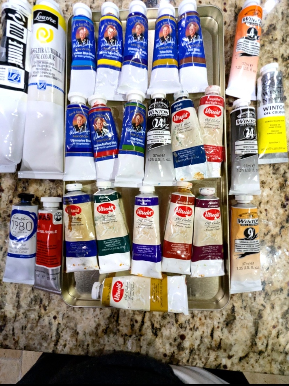 🌿 25 Oil Paints Utrecht, Winton Newton, Louvre, Lukas, Gamblin
